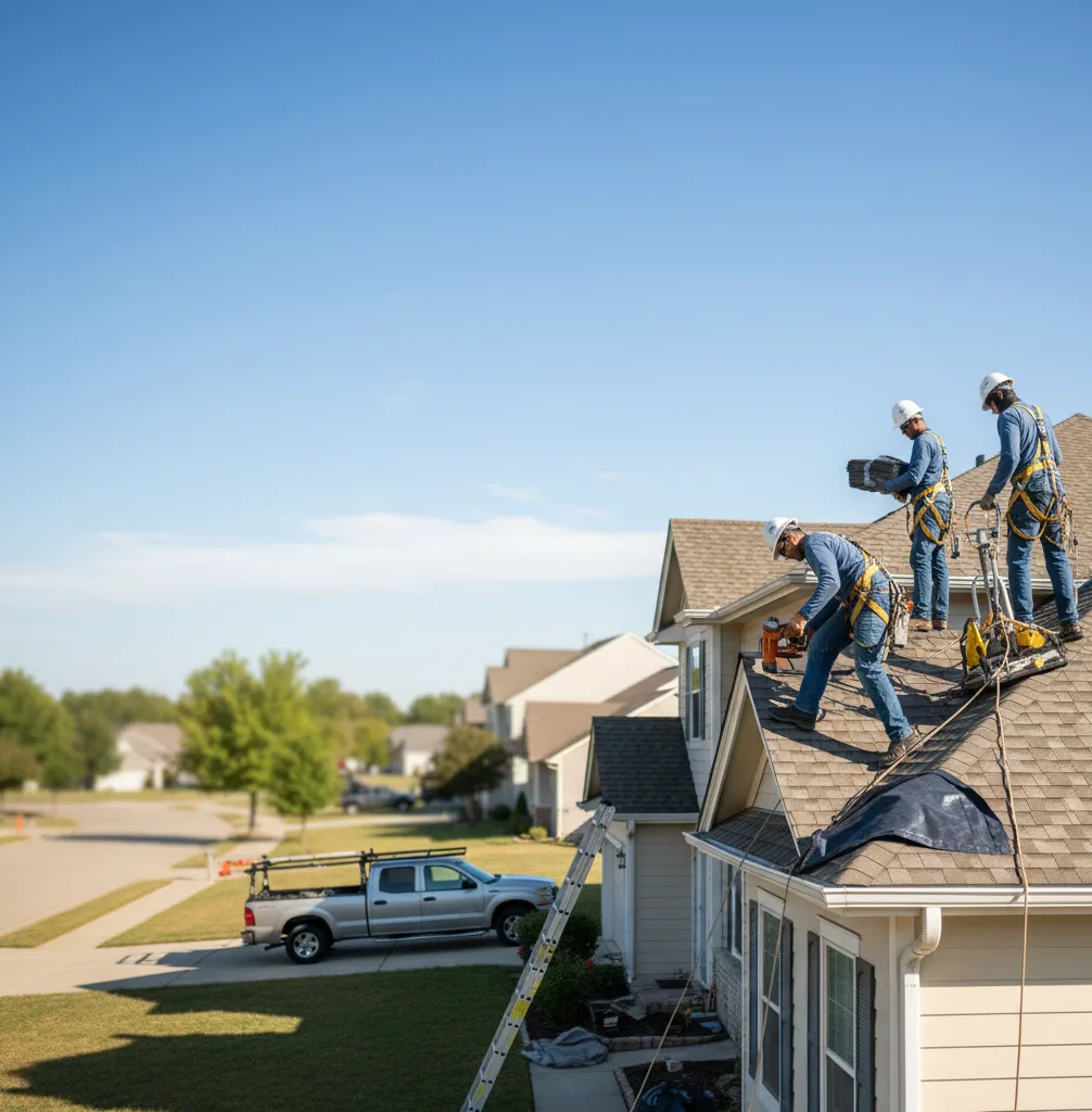 Roof Repair in China Spring